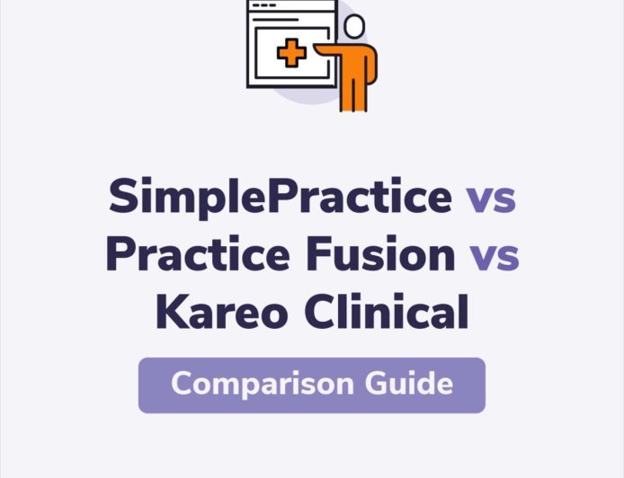 SimplePractice vs. Practice Fusion vs. Kareo Clinical Ratings Compared